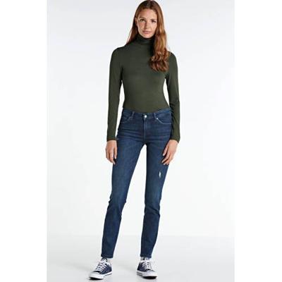 anytime mid rise skinny jeans blauw