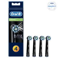 Oral-B CrossAction Opzetborstels Black, Verpakking Van 4, Black Edition - thumbnail