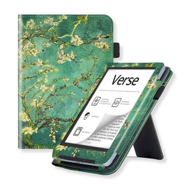 Lunso PocketBook Verse / Verse Pro / Verse Color hoes (6 inch) - Luxe Stand sleepcover - Van Gogh Amandelbloesem Lunso PocketBook Verse / Verse Pro / Verse Color hoes (6 inch) - Luxe Stand sleepcover - Van Gogh Amandelbloesem