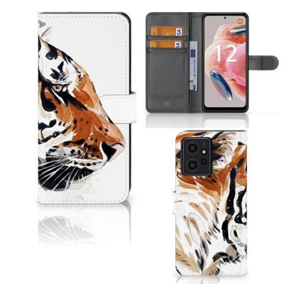Hoesje Xiaomi Redmi Note 12 4G Watercolor Tiger Hoesje Xiaomi Redmi Note 12 4G Watercolor Tiger