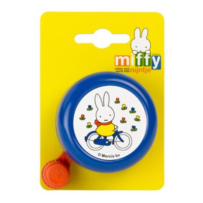 Widek Fietsbel nijntje op fiets 60 mm blauw