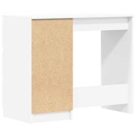 Bureau 90x45x76 cm bewerkt hout wit - thumbnail
