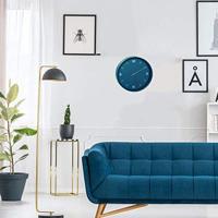 TFA Dostmann 60.3056.06 Wandklok Kwarts 309 mm x 50 mm Petrol-blauw - thumbnail