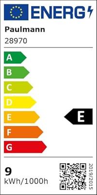 Paulmann 28970 LED-lamp Energielabel E (A - G) E27 9 W = 75 W Warmwit (Ø x h) 95 mm x 140 mm 1 stuk(s)