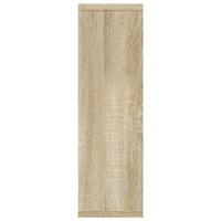Wandschap 85x16x52,5 cm bewerkt hout sonoma eikenkleurig - thumbnail