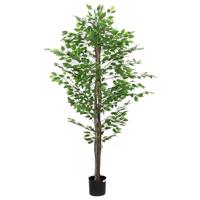 Kunst Ficus Plant 1260 bladeren 200 cm groen - thumbnail