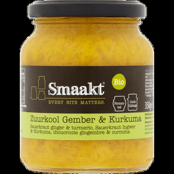 Smaakt Bio Zuurkool Gember & Kurkuma 350 g bij Jumbo