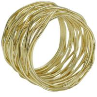 PTMD servetring kerst pal goudkleurig 5 cm | 24 stuks - thumbnail