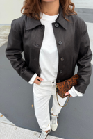 Nubikk jas Kate 21099700 black grain - thumbnail