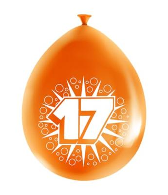 Paperdreams Happy party ballon - 17 jaar - thumbnail