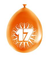 Party Ballonnen 17 Jaar (8st) - thumbnail