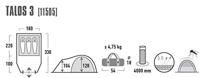 High Peak Talos 3 tent - thumbnail