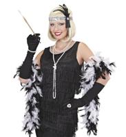 Hoofdband 20&apos;s pailletten zilver - thumbnail