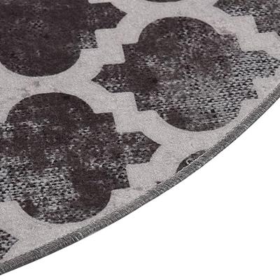 Vloerkleed wasbaar anti-slip 120 cm meerkleurig Vloerkleed wasbaar anti-slip 120 cm meerkleurig