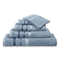 Vandyck Vandyck Prestige Lines Dusty Blue Douchelaken 70x140 - thumbnail