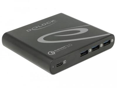 DeLOCK USB Oplader 1x USB Type-C + 3x USB Type-A