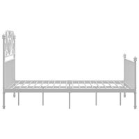 Bedframe metaal en multiplex wit 120x200 cm - thumbnail