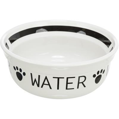 Voerbak voor honden Trixie Wit Zwart Ø 13 cm 250 ml