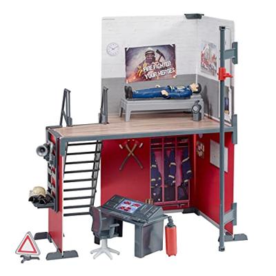 bruder Bworld Brandweerkazerne met brandweerman 62702 decors