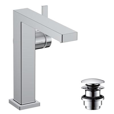 Hansgrohe Tecturis E ééngreeps wastafelkraan 150 Fine CoolStart met afvoerplug, chroom