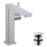 Hansgrohe Tecturis E ééngreeps wastafelkraan 150 Fine CoolStart met afvoerplug, chroom - thumbnail