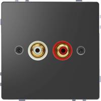 Merten MEG4350-6034 Luidsprekerstekkerdoos System Design Antraciet 1 stuk(s) - thumbnail