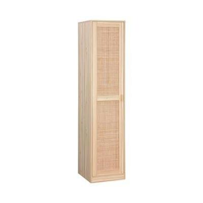sweeek - Dressingkast rotan en houteffect, 1 deur, 5 planken