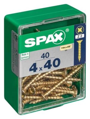 Schroefdoos SPAX Houten schroef Platte kop (4,0 x 40 mm) (4 x 40 mm)