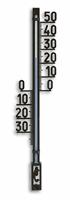 Buitenthermometer kunststof zwart 27.5 cm - thumbnail