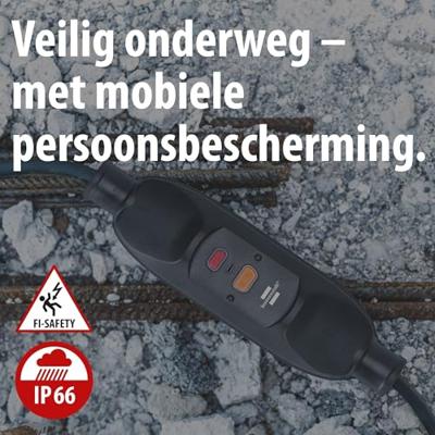 Brennenstuhl 1290720011 Tussenschakelaar voor persoonsbescherming PRCD 230 V Zwart IP66 Brennenstuhl 1290720011 Tussenschakelaar voor persoonsbescherming PRCD 230 V Zwart IP66