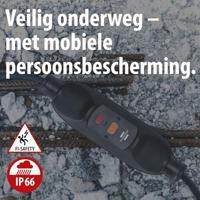 Brennenstuhl 1290720011 Tussenschakelaar voor persoonsbescherming PRCD 230 V Zwart IP66 - thumbnail