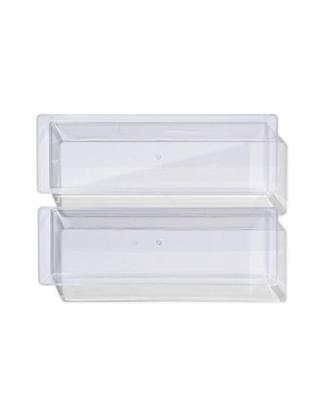 HEMA Bakje transparant M - 2 stuks (transparant)