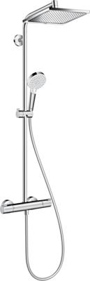 Hansgrohe Crometta E 240 1jet showerpipe met thermostaat chroom 27271000
