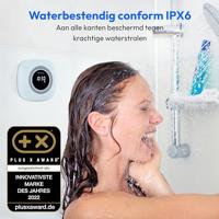 MEDION P66096 Douche radio met Bluetooth (badkamerradio, FM radio, zuignap, LED display, IPX6 waterproof, geïntegreerde oplaadbare batterij, MD43884) blauw - thumbnail