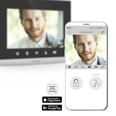 Extel CONNECT 2 Complete set voor Video-deurintercom WiFi Grijs, Zwart Extel CONNECT 2 Complete set voor Video-deurintercom WiFi Grijs, Zwart