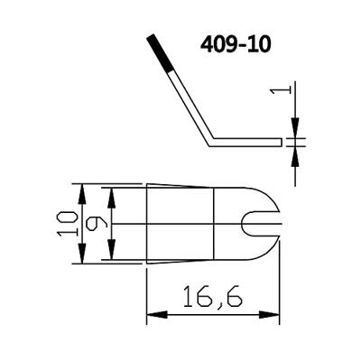 TOOLCRAFT Soldeerpunt Afgevlakt Grootte soldeerpunt 10 mm Lengte soldeerpunt: 15 mm Inhoud: 1 paar
