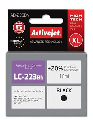 Activejet AB-223BN inkt (vervangt Brother LC223BK; Supreme; 16 ml; zwart)