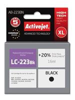 Activejet AB-223BN inkt (vervangt Brother LC223BK; Supreme; 16 ml; zwart) - thumbnail