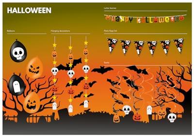 Happy Halloween Letter Banner (250cm) - thumbnail