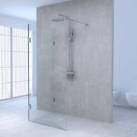 Sanituba Complete Profielloze Inloopdouche Reversed 90x130 cm Chroom - thumbnail