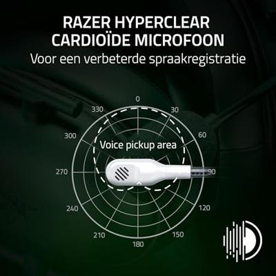 Razer BlackShark V2 X (Xbox) - Bedrade E-Sports Headset voor Xbox S|X console (250g, cardioïde microfoon, 50mm Drivers, passieve ruisonderdrukking, 3,5mm jack) Wit