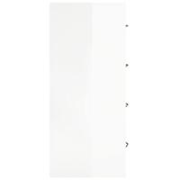 Dressoir met 4 lades 60x30,5x71 cm hoogglans wit - thumbnail