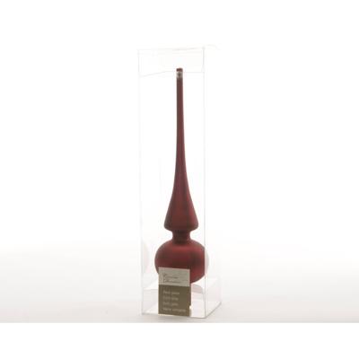Decoris piek glas Ossenbloed Mat 6x26cm