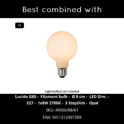 Lucide MACARONS - Wandlamp - 1xE27 - Roze