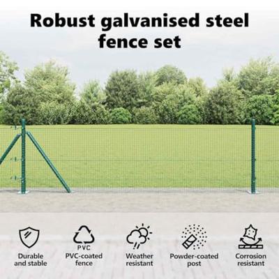 VidaXL Afrasteringspaal groen 25 x 0,6 m (19 x 19 mm gaas) VidaXL Afrasteringspaal groen 25 x 0,6 m (19 x 19 mm gaas)