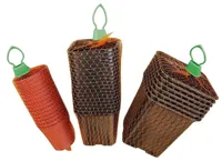 Kunststof kweekpotjes 9.5x9x9 cm 7 stuks - thumbnail
