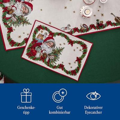 Villeroy & Boch Toy's Fantasy Placemat Gobelin kerstman 32 x 48 cm
