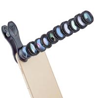 APEXEL APL-DG10 Macro Wide-angle Fisheye Telephoto CPL Flow Filter Radial Filter Star Filter Kaleidoscope 3 & 6 Lens Kit For iPhone Samsung Huawei - thumbnail