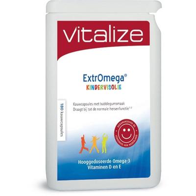 Vitalize ExtrOmega Kindervisolie 180Kauwcapsules