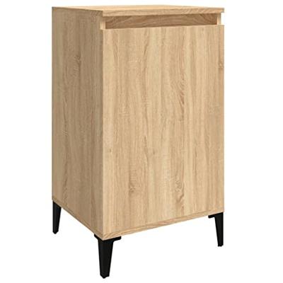Nachtkastjes 2 st 40x35x70 cm bewerkt hout sonoma eikenkleurig